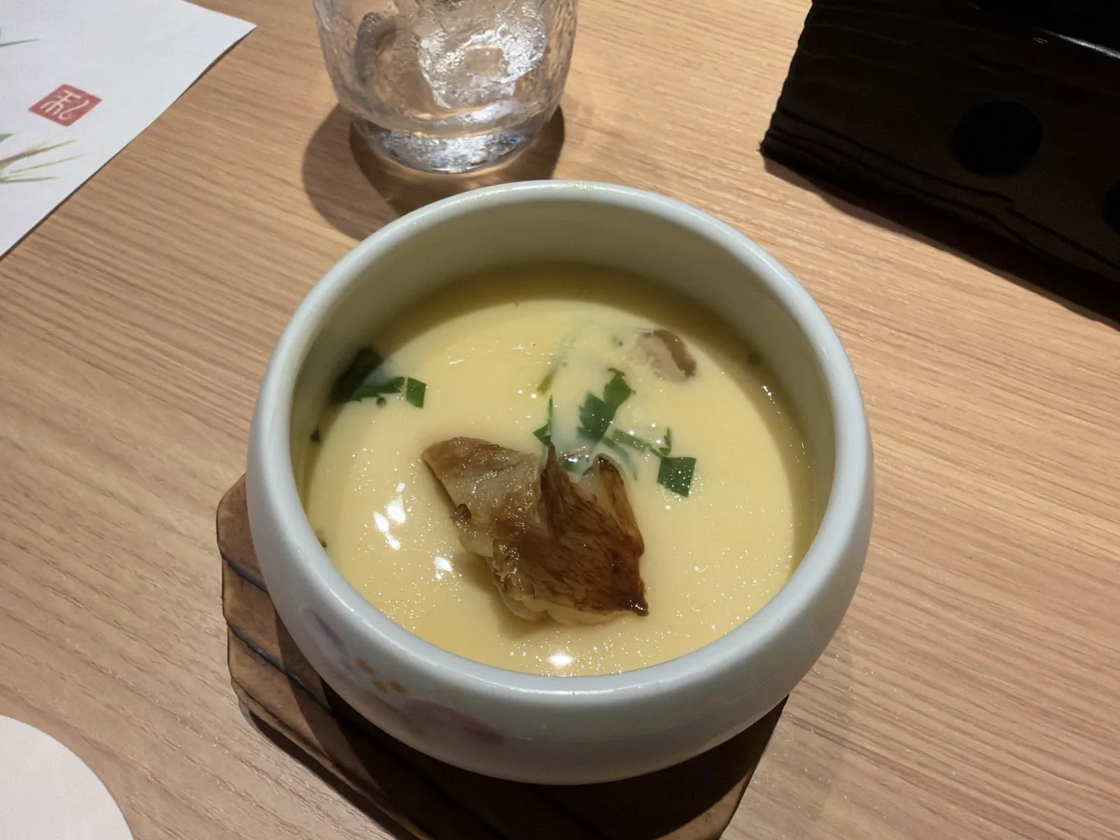 料亭阿うんの夕食で出た茶碗蒸し