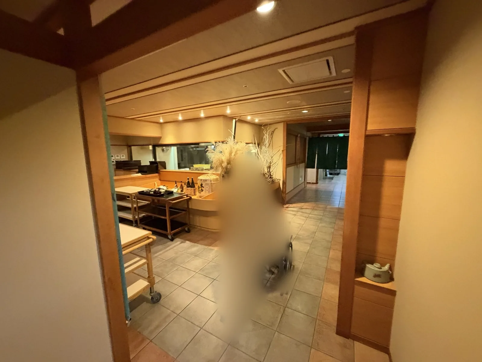 料亭阿うんの入り口の通路