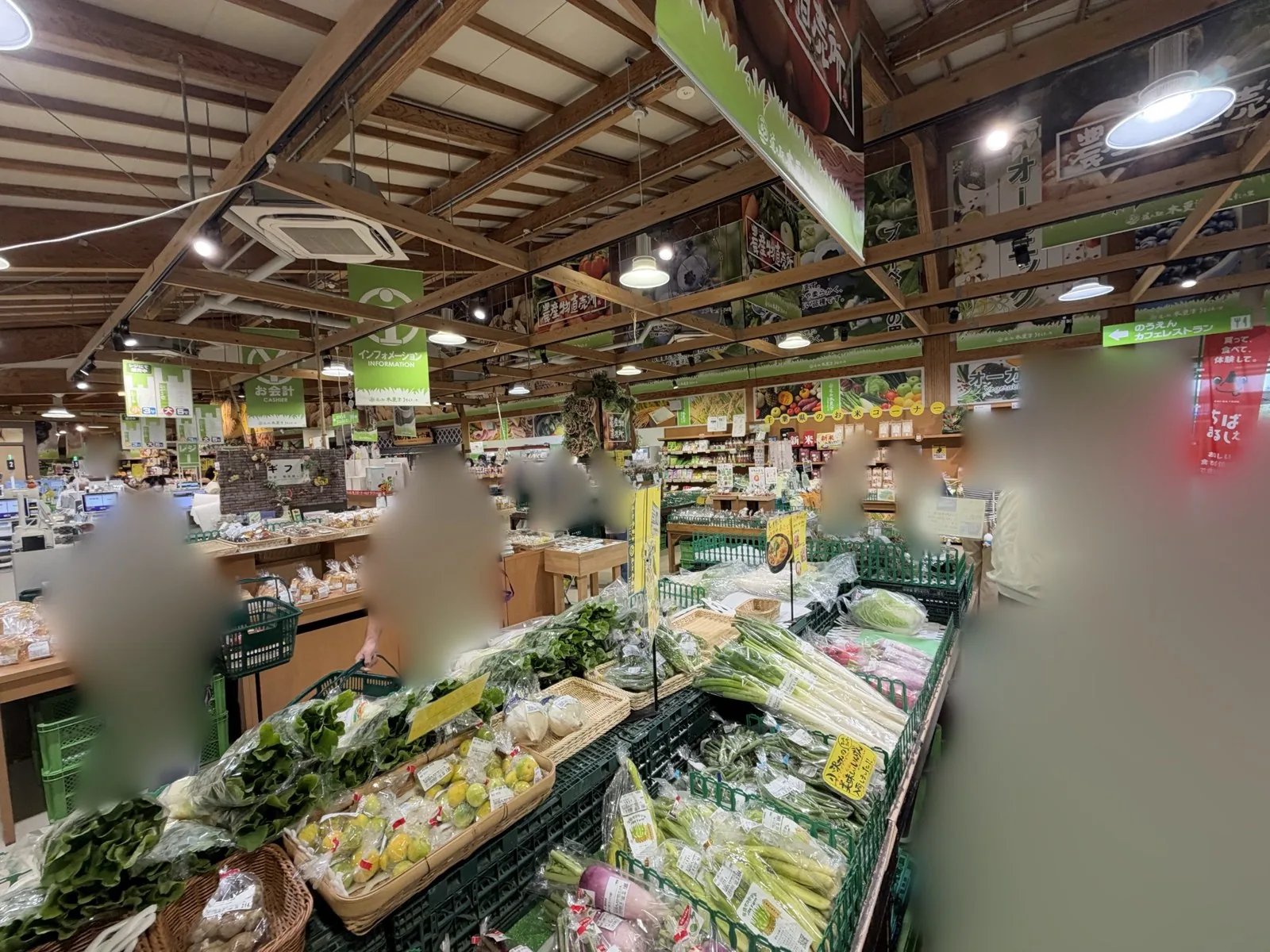 道の駅うまくたの里の野菜の売り場